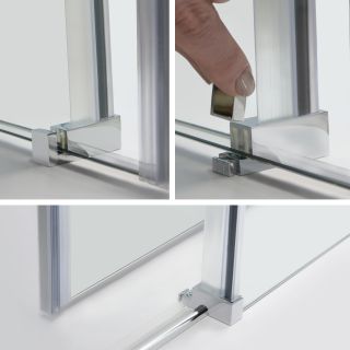 Душевая дверь Wasserkraft Vils 100см серебристый 56R12 Душевая дверь Wasserkraft Vils 100см серебристый 56R12