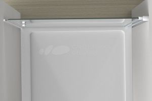 Душевая дверь в нишу Vincea Alpha VDP-3AL800MT 80 см, стекло текстурное, хром