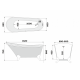 Ванна акриловая Delice Vintage DLR440105Bk 162х69 черная матовая