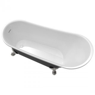 Ванна акриловая Delice Vintage DLR440105Bk 162х69 черная матовая Ванна акриловая Delice Vintage DLR440105Bk 162х69 черная матовая
