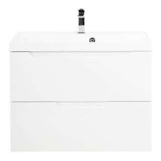 База под раковину BelBagno подвесная с двумя выкатными ящиками, Bianco Opaco, 800x450x570, VITTORIA-800-2C-SO-BO-P белый матовый