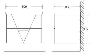 Тумба под раковину BelBagno подвесная 80x60см Bianco Lucido VITTORIA-800-2C-SO-BL Тумба под раковину BelBagno подвесная 80x60см Bianco Lucido VITTORIA-800-2C-SO-BL