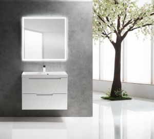 Тумба под раковину BelBagno подвесная 80x60см Bianco Lucido VITTORIA-800-2C-SO-BL