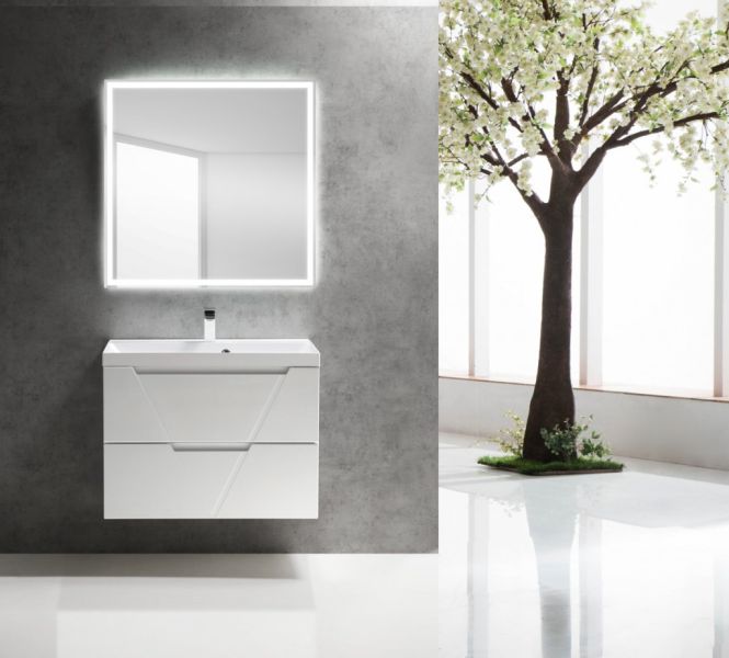 Тумба под раковину BelBagno подвесная 80x60см Bianco Lucido VITTORIA-800-2C-SO-BL
