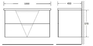 Тумба под раковину BelBagno подвесная 100x60см Bianco Lucido VITTORIA-1000-2C-SO-BL Тумба под раковину BelBagno подвесная 100x60см Bianco Lucido VITTORIA-1000-2C-SO-BL