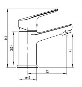 Смеситель для раковины ESKO Spring SG26M хром
