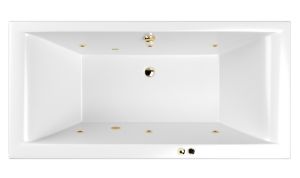 Гидромассажная ванна Whitecross Savia Duo 0103.170080.100.SOFT.GL 170x80см Soft золото