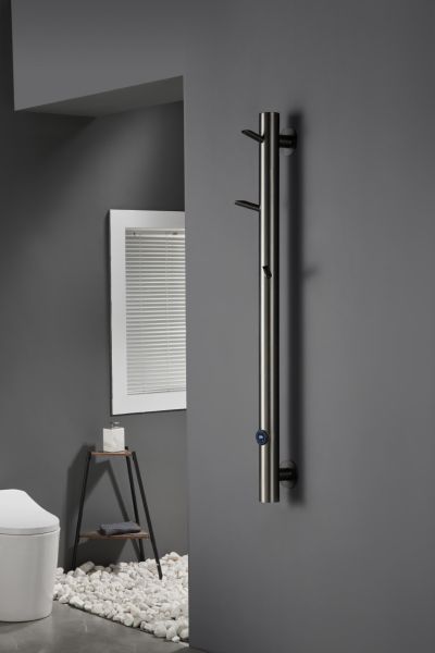 Полотенцесушитель электрический Boheme Oak 724-GM 20x150 см оружейная сталь