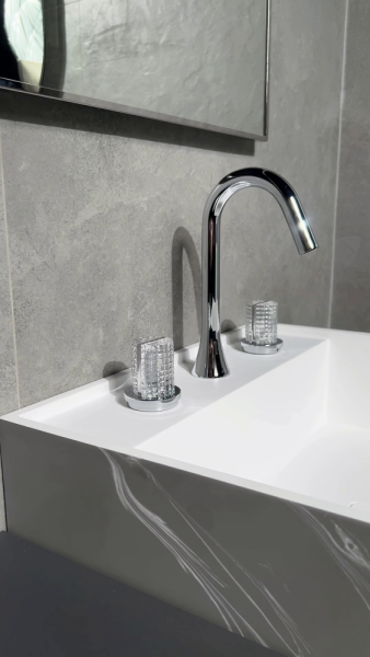 Раковина напольная Armadi Art Cube Corian 802-GR 48 см серый