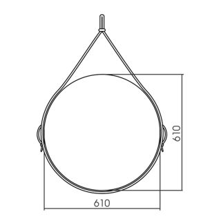 Зеркало Vincea VLM-2N600+ с подсветкой 61 см