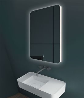 Зеркало Vincea LED VLM-3BE700 700х800 c сенсорным выключателем и диммером Зеркало Vincea LED VLM-3BE700 700х800 c сенсорным выключателем и диммером