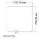 Зеркало Vincea LED VLM-3BE7007 700х700 c сенсорным выключателем и диммером Зеркало Vincea LED VLM-3BE7007 700х700 c сенсорным выключателем и диммером