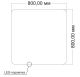 Зеркало Vincea LED VLM-3BE8008 800х800 c сенсорным выключателем и диммером Зеркало Vincea LED VLM-3BE8008 800х800 c сенсорным выключателем и диммером