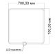 Зеркало Vincea LED VLM-3VC7007 700х700 c сенсорным выключателем и диммером Зеркало Vincea LED VLM-3VC7007 700х700 c сенсорным выключателем и диммером