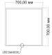 Зеркало Vincea LED VLM-3VN7007 700х700 c сенсорным выключателем и диммером Зеркало Vincea LED VLM-3VN7007 700х700 c сенсорным выключателем и диммером