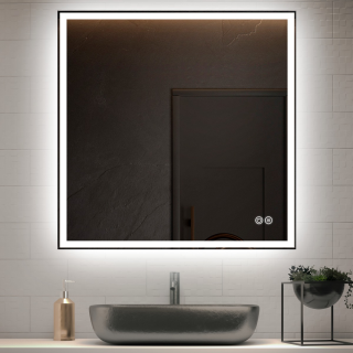 Зеркало Vincea LED VLM-3VN8008-2 800х800 c сенсорным выключателем и диммером, антизапотевание Зеркало Vincea LED VLM-3VN8008-2 800х800 c сенсорным выключателем и диммером, антизапотевание