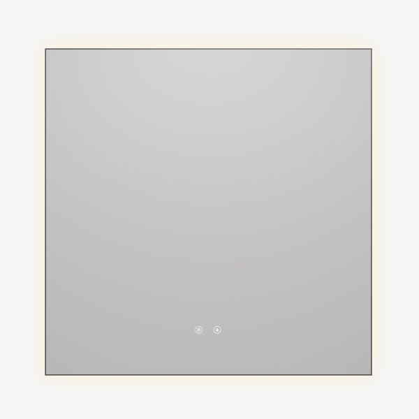 Зеркало Vincea LED VLM-4F800GM-2 800х800 в алюминиевой раме, вороненая сталь Зеркало Vincea LED VLM-4F800GM-2 800х800 в алюминиевой раме, вороненая сталь