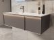 База под раковину Vincea Elise 1200 подвесная, левая, 2 выкатных ящика soft-close, серый матовый База под раковину Vincea Elise 1200 подвесная, левая, 2 выкатных ящика soft-close, серый матовый