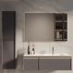 База под раковину Vincea Elise 1200 подвесная, правая, 2 выкатных ящика soft-close, серый матовый База под раковину Vincea Elise 1200 подвесная, правая, 2 выкатных ящика soft-close, серый матовый