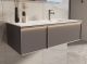 База под раковину Vincea Elise 1200 подвесная, правая, 2 выкатных ящика soft-close, серый матовый База под раковину Vincea Elise 1200 подвесная, правая, 2 выкатных ящика soft-close, серый матовый