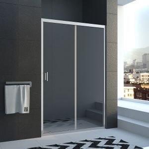 Душевая дверь Veconi Vianno VN-40, 1300x1850, Хром, стекло прозрачное
