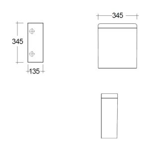 Сливной бачок Kludi Resa S 28WCT43 белый