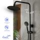 Душевая стойка Ceruttispa ОВИДИО RSMB (OVIDIO RSMB) CT12078 чёрный матовый