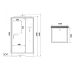 Душевая кабина Niagara Standart ST100/15Q/BL 100x100 см профиль чёрный стекло прозрачное