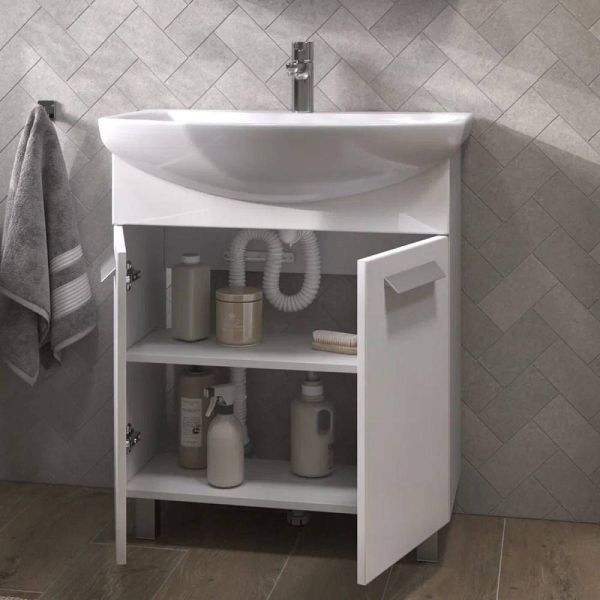 Тумба под раковину напольная Vigo Hoska 232 70 см белый