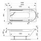 Акриловая ванна VagnerPlast Hera VPBA180HER2X 180x80см белый