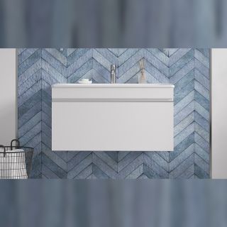 Тумба под раковину подвесная Velvex Pulsus tp.PUL.PUL.100.1Y белый глянец, 100 см Тумба под раковину подвесная Velvex Pulsus tp.PUL.PUL.100.1Y белый глянец, 100 см