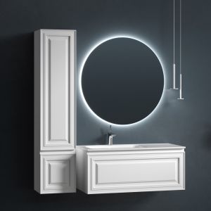 Подвесная тумба под раковину Sancos Very VR100LW левая 100см Bianco