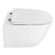 Унитаз подвесной Azario Lista AZ-1177T безободковый тонрадо белый