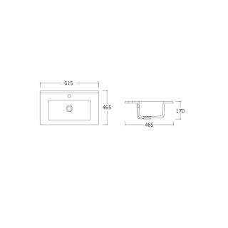 Раковина Vincea VBS-13960 61.5 см белая Раковина Vincea VBS-13960 61.5 см белая