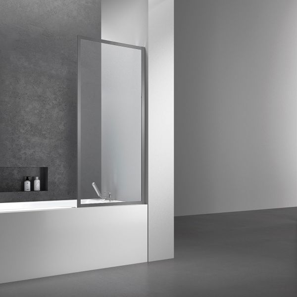 Душевая шторка на ванну Vincea VSB-41700CLGM, 700*1400, вороненая сталь, стекло прозрачное