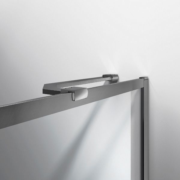 Душевая шторка на ванну Vincea VSB-41700CLGM, 700*1400, вороненая сталь, стекло прозрачное