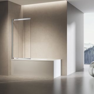 Душевая шторка на ванну Vincea VSB-6E900CL-L хром стекло прозрачное