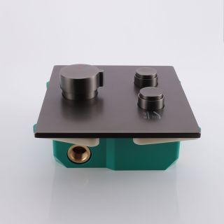 Встраиваемый смеситель для душа Vincea VSCV-421GM двухфункциональный, вороненая сталь