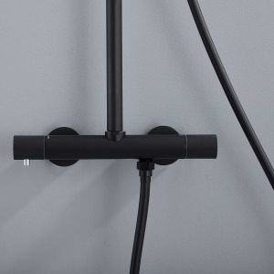 Душевая система Vincea Desire VSFS-1D0TMB термостатическая черный