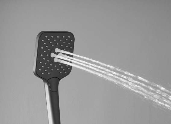 Душевая стойка Vincea Next VSFS-1N0TGM термостатическая, вороненая сталь