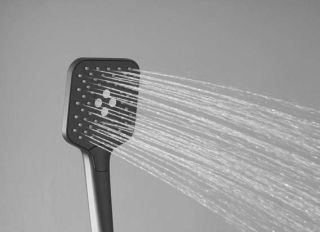 Душевая стойка Vincea Next VSFS-1N1TGM термостатическая, вороненая сталь