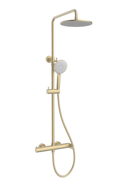 Душевая стойка Vincea Rondo VSFS-1R0BG, брашированное золото