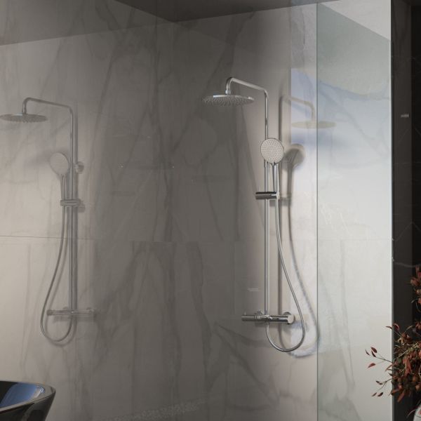 Душевая стойка Vincea Rondo VSFS-1R1CH, хром