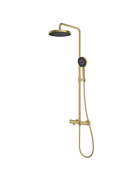 Душевая стойка Vincea Rim VSFS-2RM1BG, брашированное золото