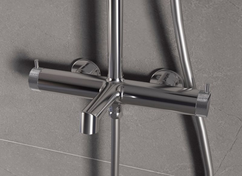 Душевая стойка Vincea Rim VSFS-2RM1CH, хром