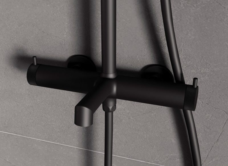 Душевая стойка Vincea Rim VSFS-2RM1MB, черный