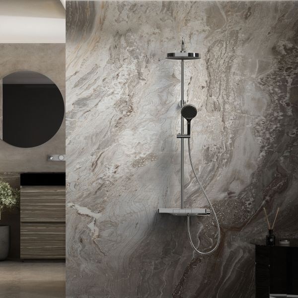 Душевая стойка Vincea Inspire VSFS-3I12TCH термостатическая, хром