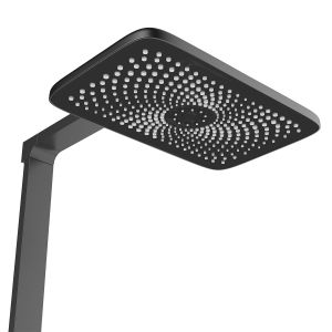 Душевая стойка Vincea Inspire VSFS-3I13TGM с термостатом воронёная сталь