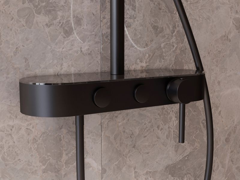 Душевая стойка Vincea VSFS-402MB, черный