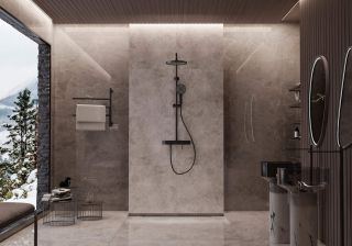 Душевая стойка Vincea VSFS-402MB, черный